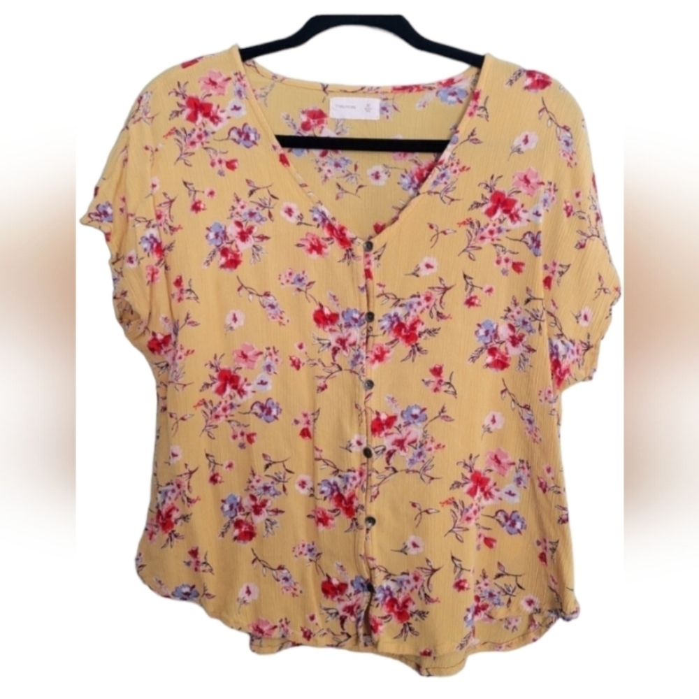 💎 Maurices Medium Top Floral Marigold Yellow